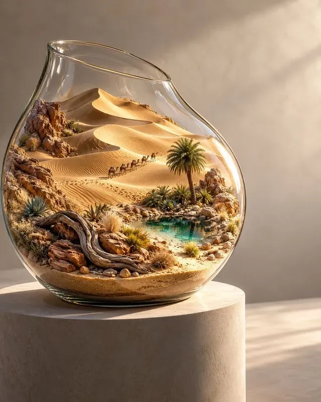 Glass Terrarium World Visuals