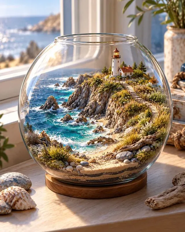 Glass Terrarium World Visuals