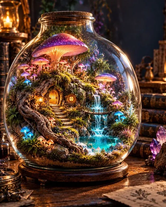 Glass Terrarium World Visuals