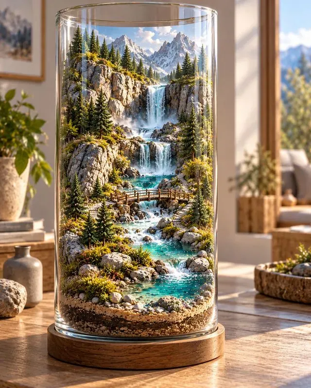 Glass Terrarium World Visuals