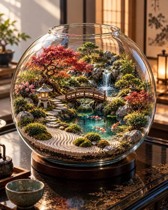 Glass Terrarium World Visuals