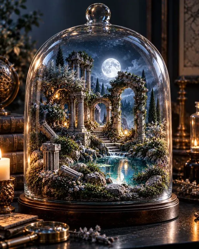 Glass Terrarium World Visuals