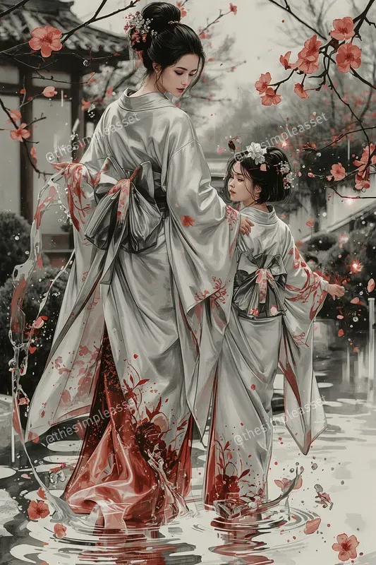 Glowing Ink Wash Mothers Daughters