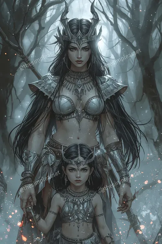 Glowing Ink Wash Mothers Daughters