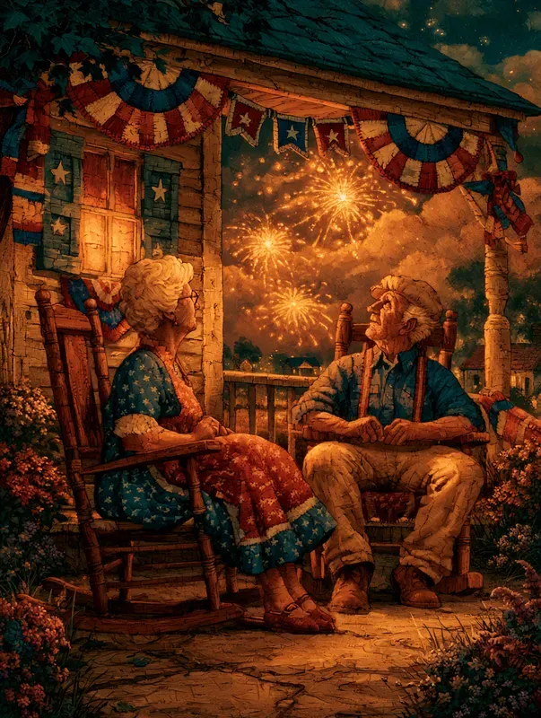 Fourth Of July Folk Art Americana