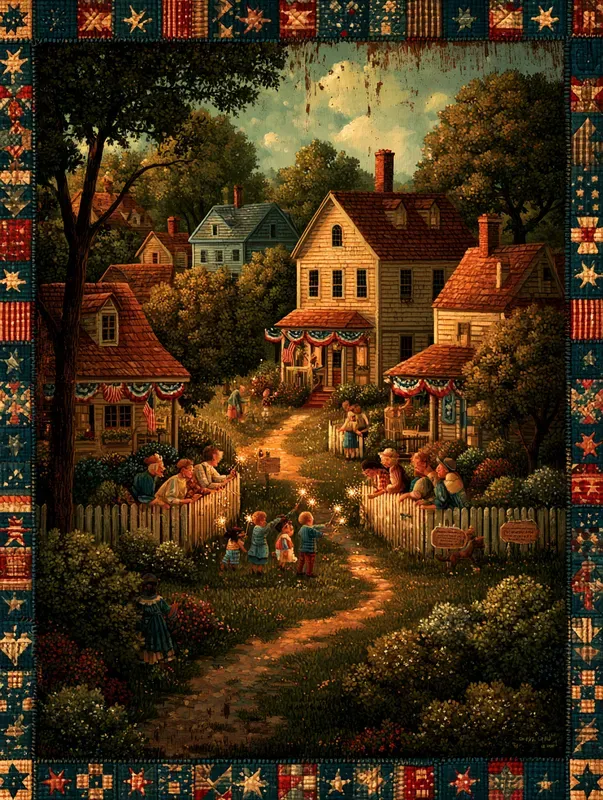 Fourth Of July Folk Art Americana