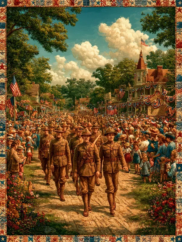 Fourth Of July Folk Art Americana