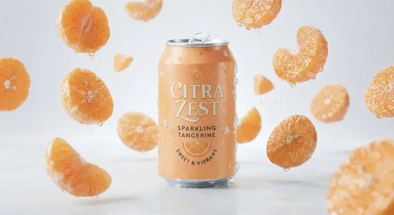 3D Commercial Soda Can Photography