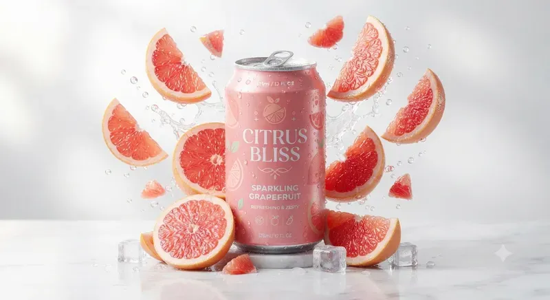 3D Commercial Soda Can Photography
