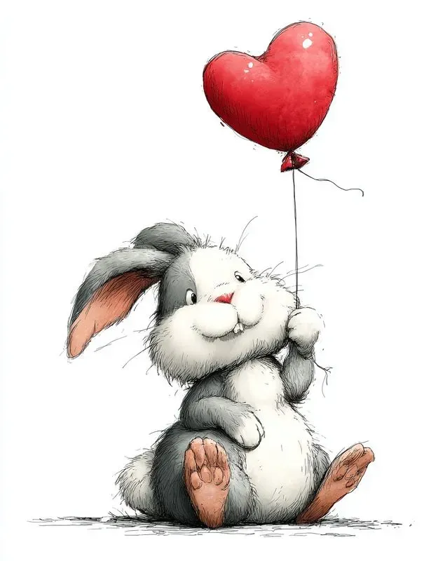 Whimsical Valentine Doodle Illustrations