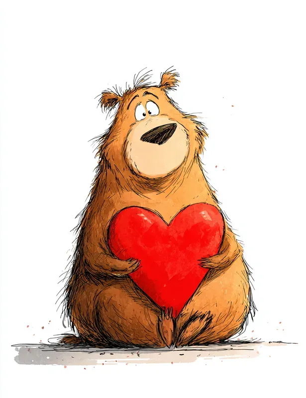 Whimsical Valentine Doodle Illustrations