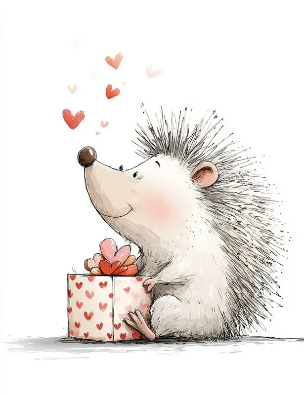 Whimsical Valentine Doodle Illustrations