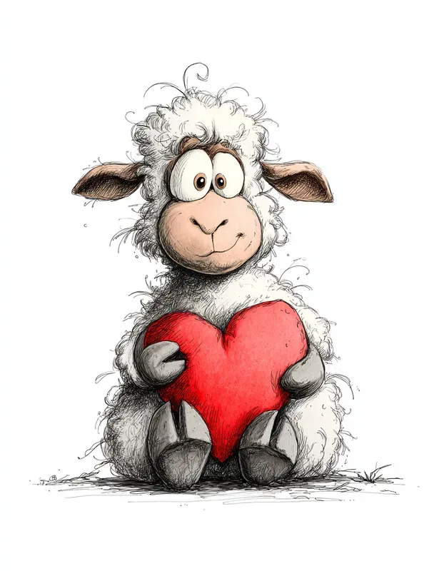 Whimsical Valentine Doodle Illustrations