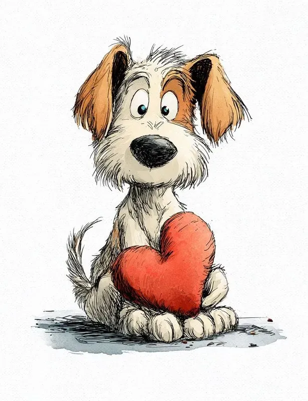 Whimsical Valentine Doodle Illustrations