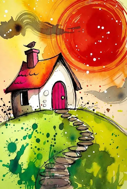 Vibrant Storybook Houses