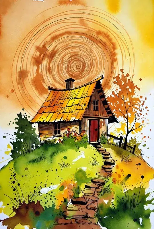 Vibrant Storybook Houses