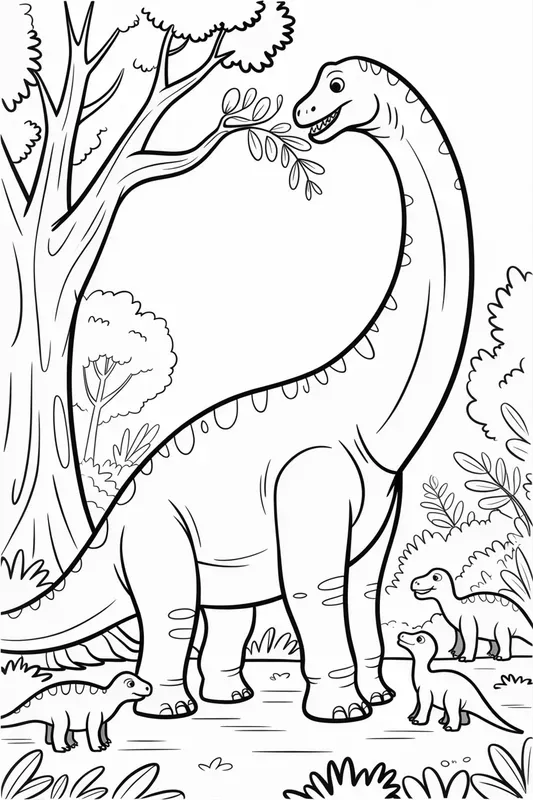 Clean Dinosaurs Coloring Pages For Kids