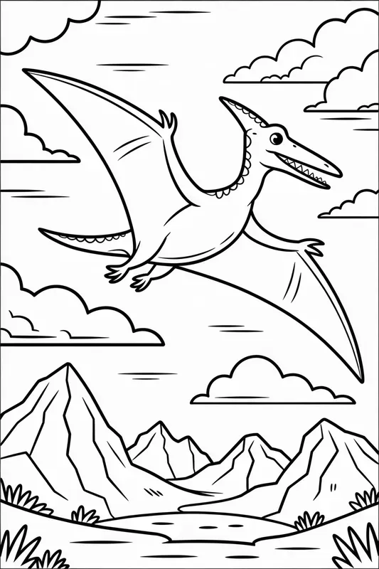 Clean Dinosaurs Coloring Pages For Kids