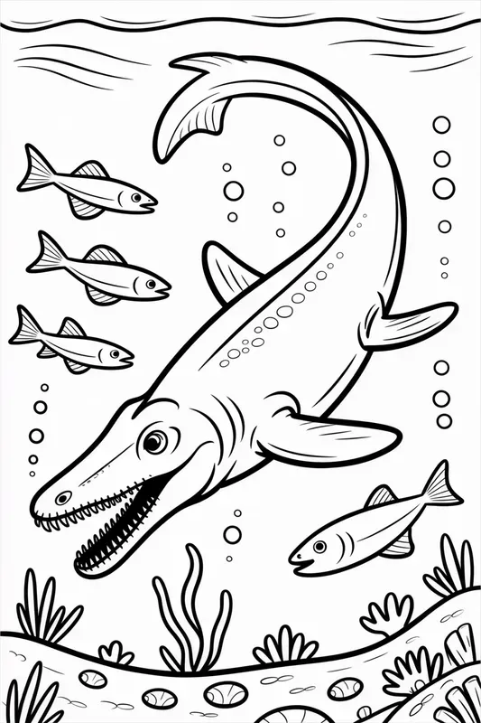 Clean Dinosaurs Coloring Pages For Kids