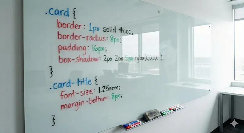 Glass Whiteboard Code Illustrations