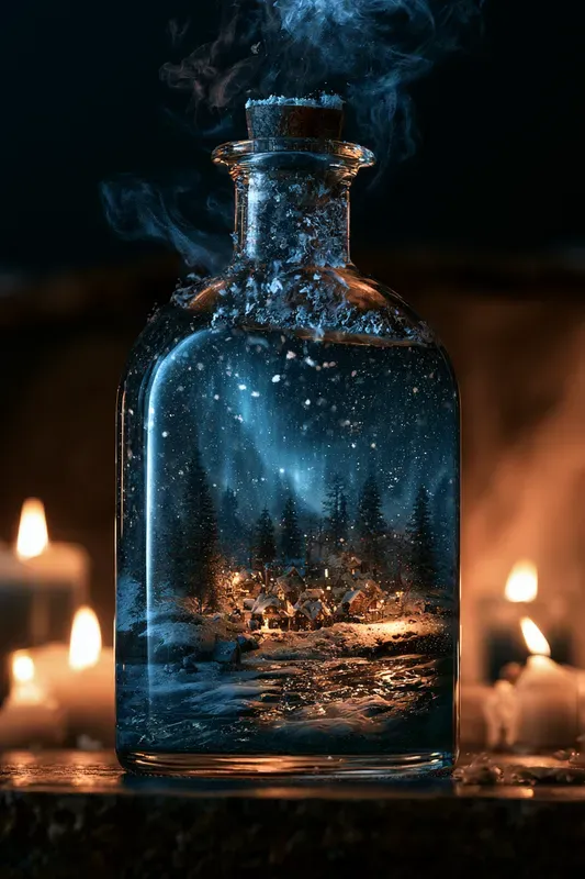 World In A Bottle Art Generator