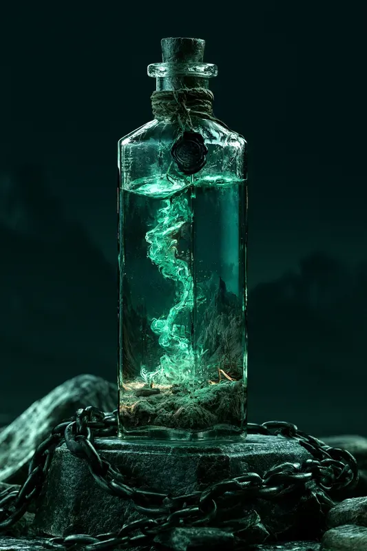 World In A Bottle Art Generator