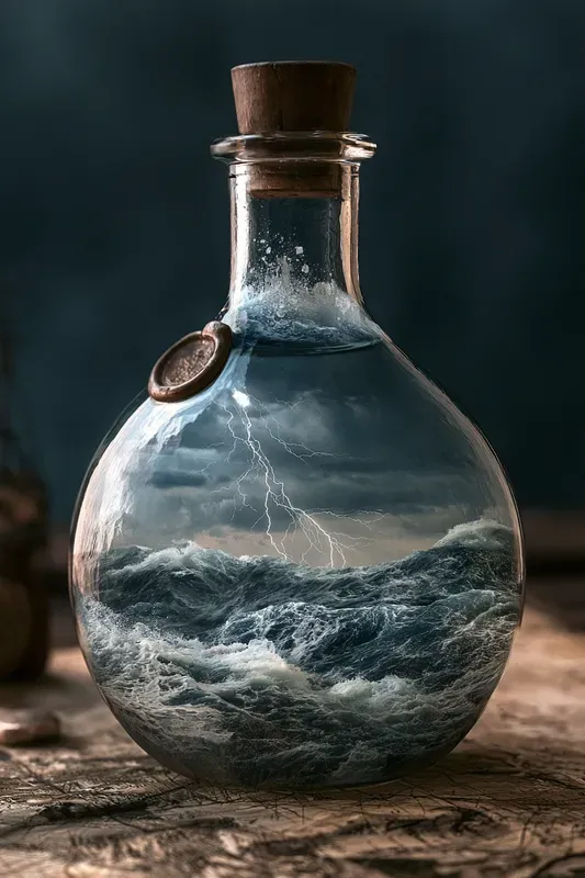 World In A Bottle Art Generator
