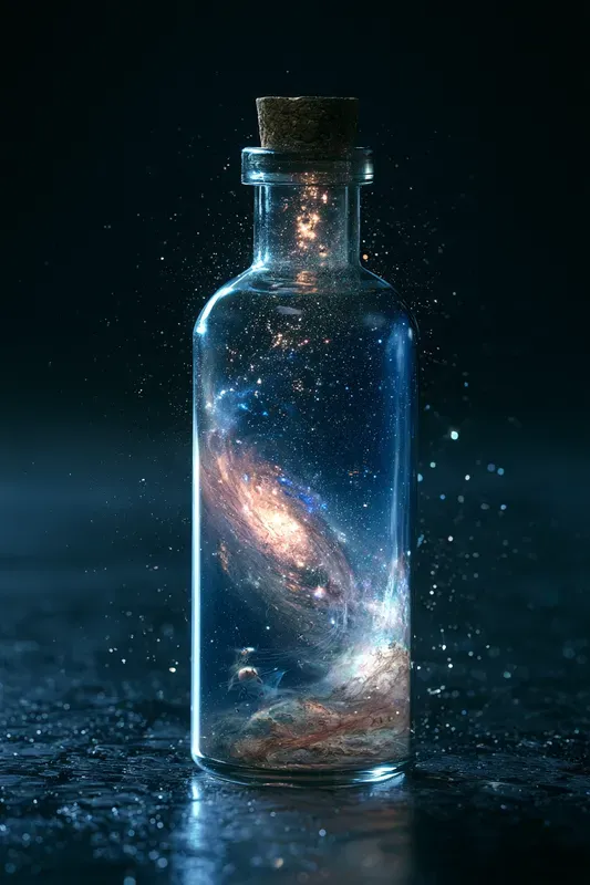 World In A Bottle Art Generator