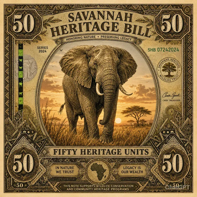 Vintage Wildlife Currency Collections