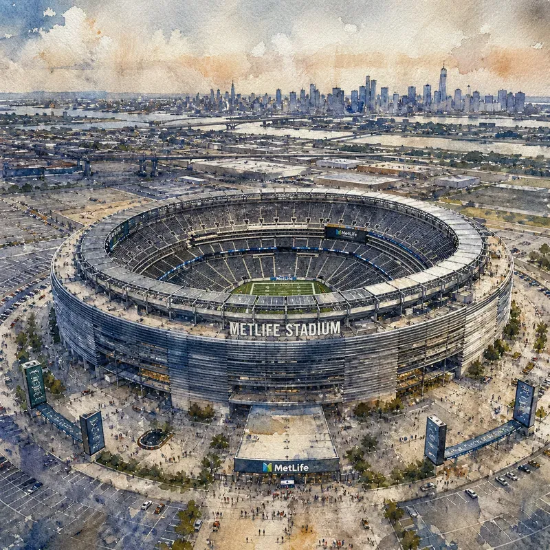 2026 World Cup Stadium Watercolors