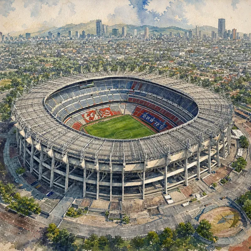 2026 World Cup Stadium Watercolors