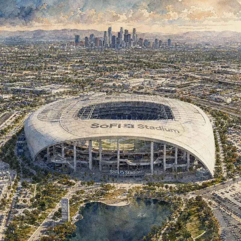 2026 World Cup Stadium Watercolors