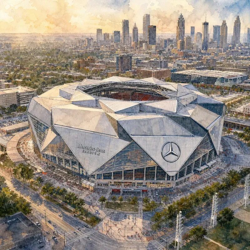 2026 World Cup Stadium Watercolors