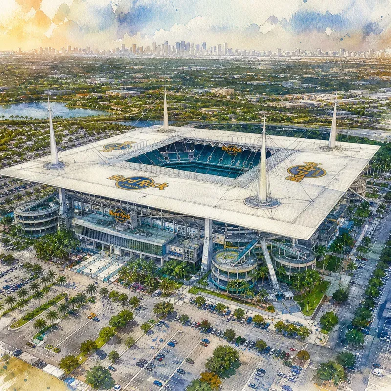 2026 World Cup Stadium Watercolors