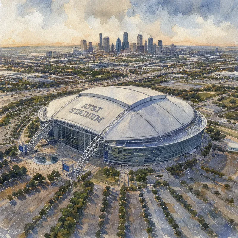 2026 World Cup Stadium Watercolors