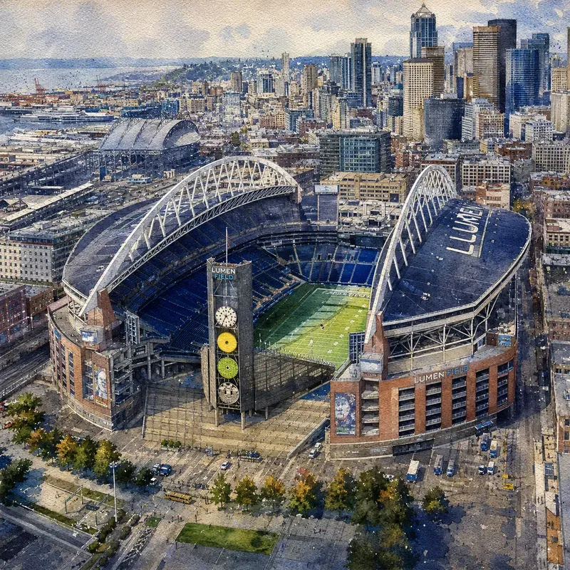 2026 World Cup Stadium Watercolors