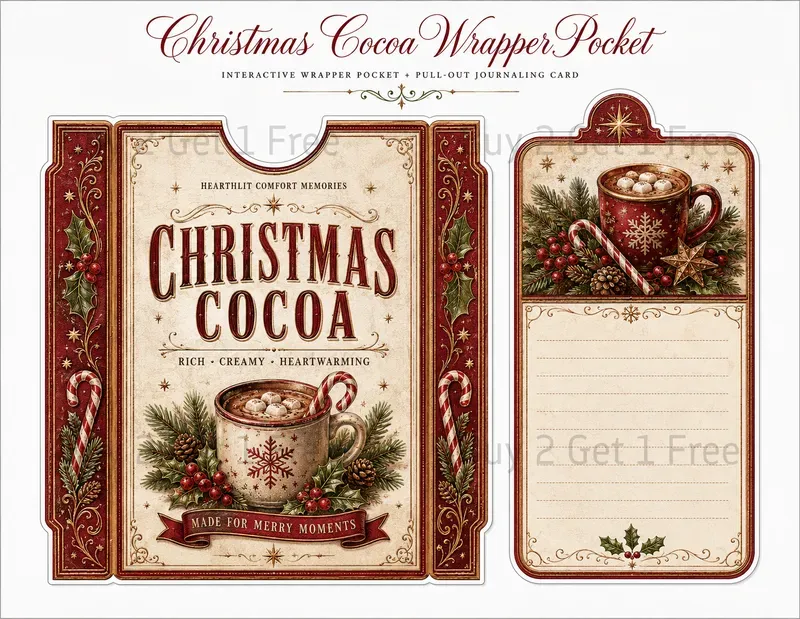 Wrapper Pocket Journaling Card Ephemera