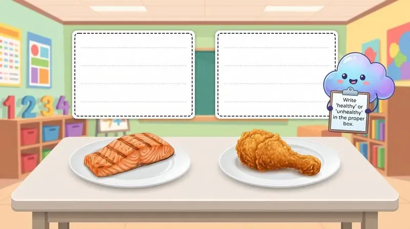 Kids Food Sorting Activities