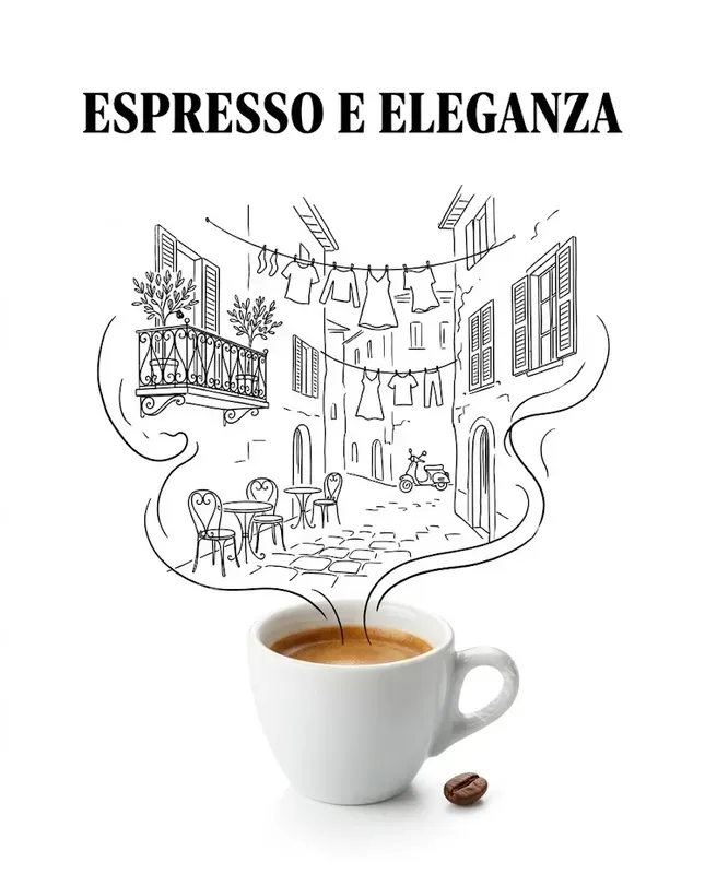 Minimalist Italian Doodle Advertisements