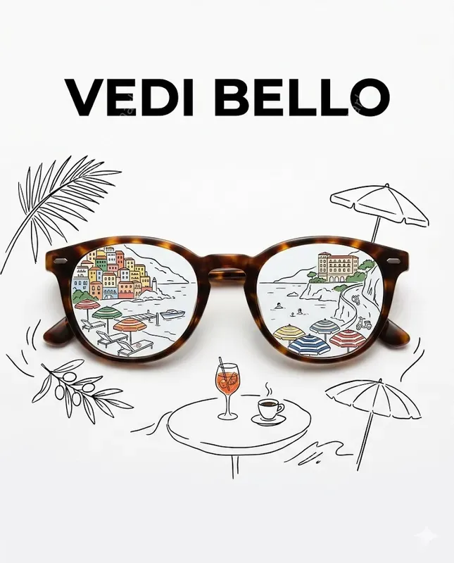 Minimalist Italian Doodle Advertisements