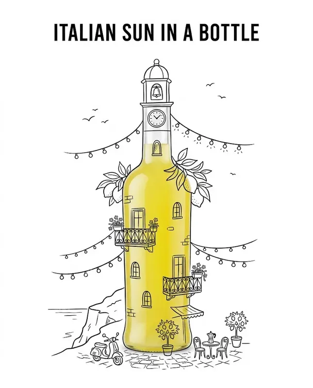 Minimalist Italian Doodle Advertisements