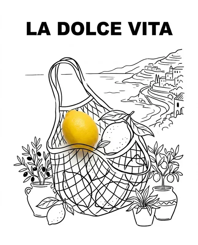 Minimalist Italian Doodle Advertisements