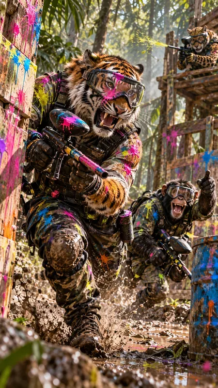 Hyperrealistic Animal Paintballs
