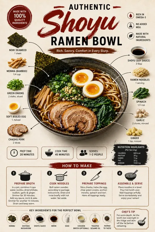 Premium Food Recipe Infographic Posters