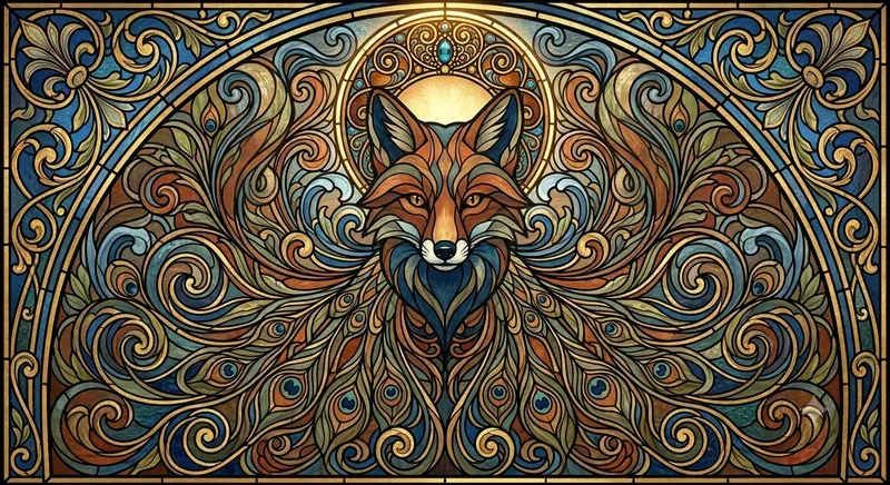 Celestial Whiplashes In Stained Glass