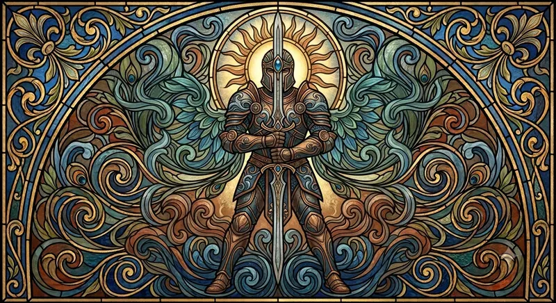 Celestial Whiplashes In Stained Glass