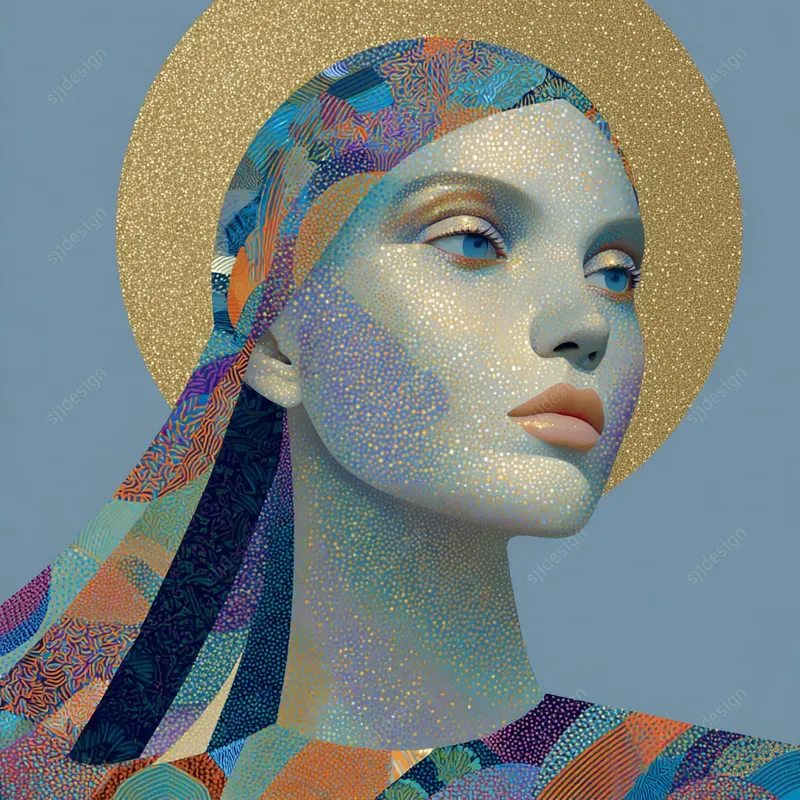Geometric Portrait Collages