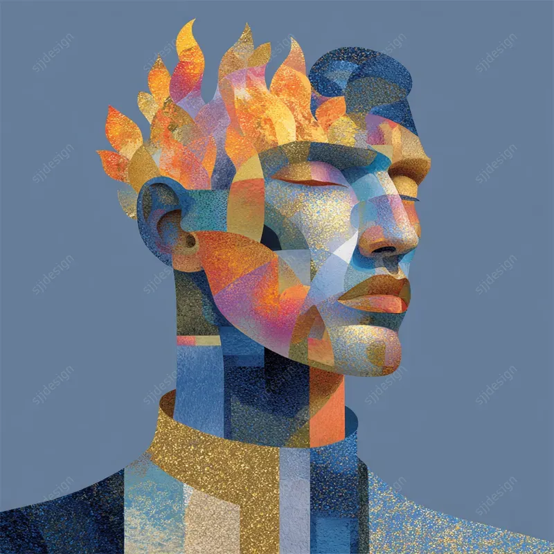 Geometric Portrait Collages