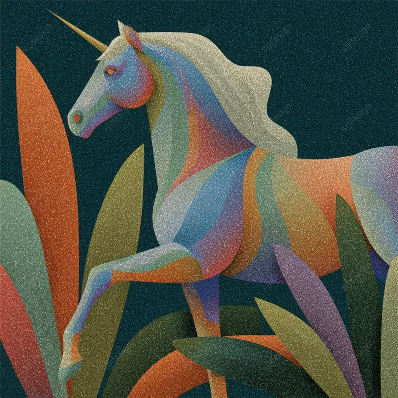 Geometric Portrait Collages