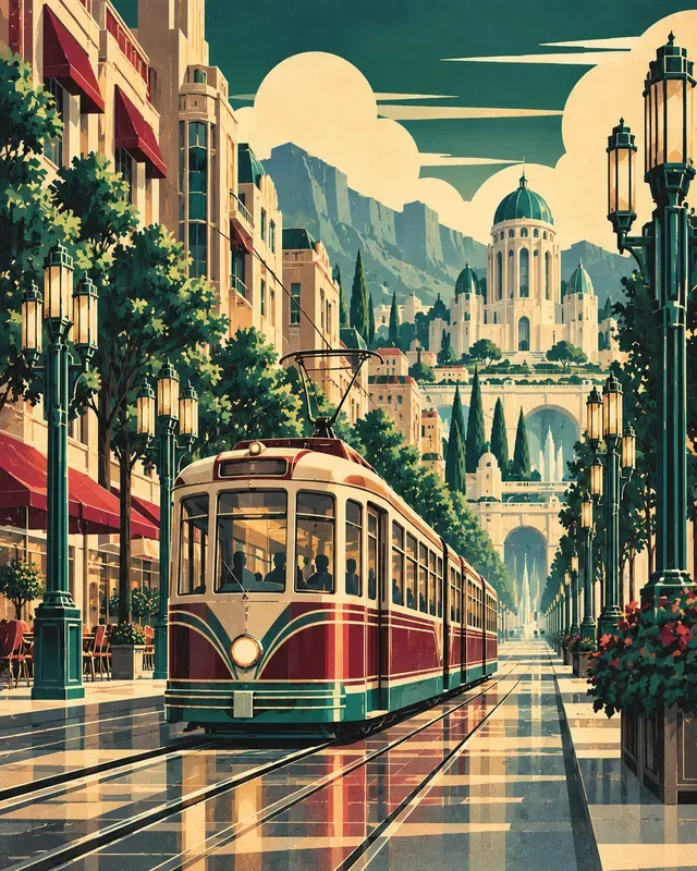 Art Deco Transit Posters